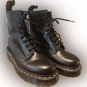 Dr. Martens Black Leather platform
